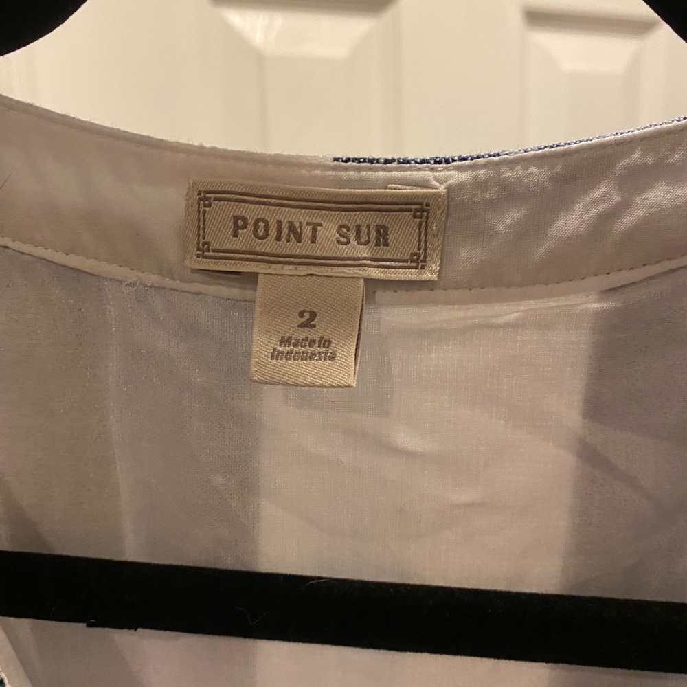 J Crew Point Sur Button Front Linen Midi Dress - Picture 5 of 12